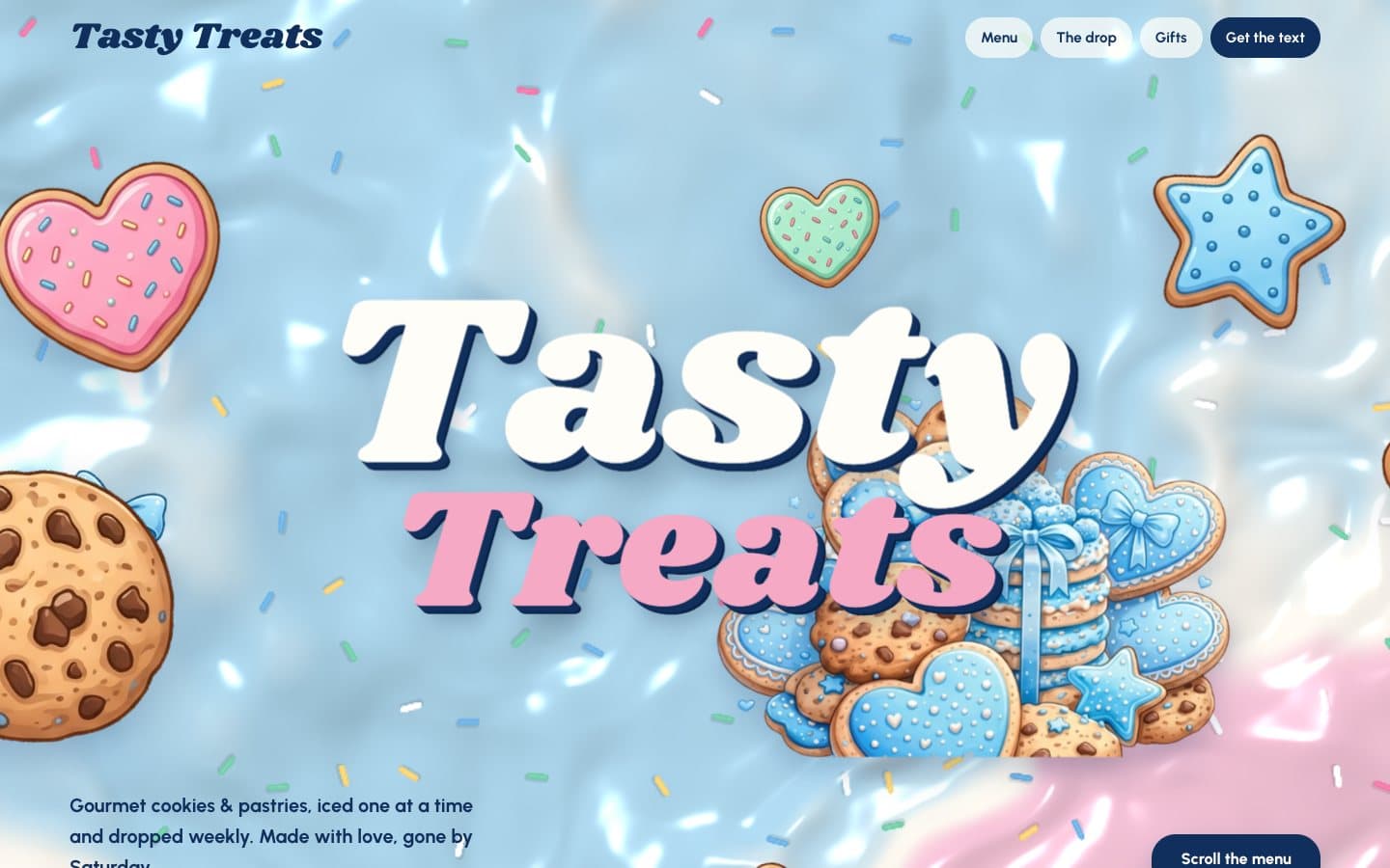 Frosted Layers website concept preview